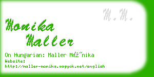 monika maller business card